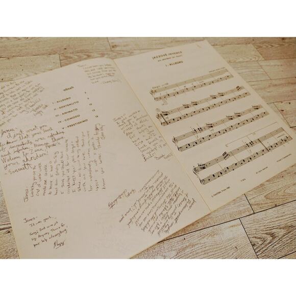 Jazzové Invence 1985 Accordion Vintage Sheet‎ Music Czech Panton Signed Ephemera - Picture 12 of 13